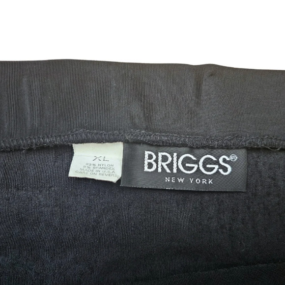 BRIGGS New York Skirt; XL Black With Buttons Going Halfways Down - Picture 7 of 7